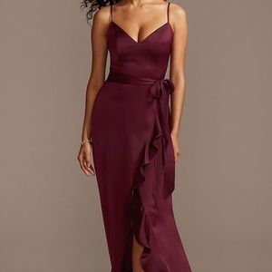 David's Bridal Sorella Vita Bridesmaid Spaghetti Strap Dress